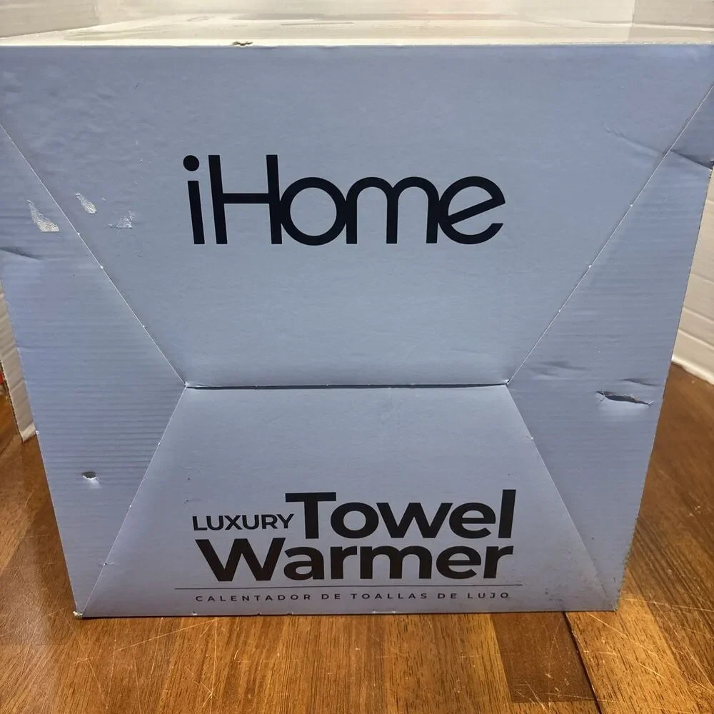 iHome 20L Luxury Towel Warmer Bucket LED Timer Fragrance Holder White